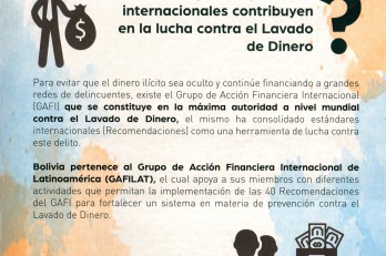 Que organismos Internaciones contribuyen en la lucha contra el lavado de dinero?